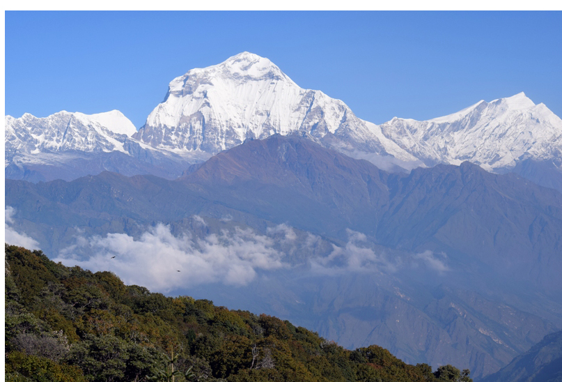 धौलागिरि हिमालको मनोरम दृश्य