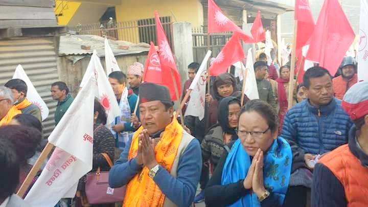 गोकर्णेश्वर नगरपालिका वडा नं ५ मा कृष्ण राईको घर दैलो