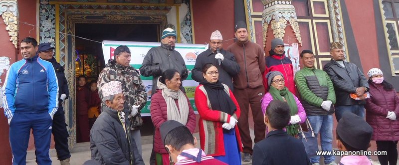 गोकर्णेश्वर नगरपालिका वडा नं ६ मा  बृहत सरसफाई कार्यक्रम सम्पन्न