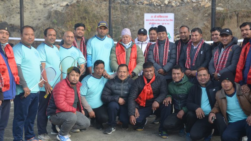 गोकर्णेश्वर युवा उपकार क्लब द्वारा आयोजित क्लब सदस्यहरु बीचको मैत्रीपूर्ण ब्याटमिन्टन प्रतियोगीता शुरु