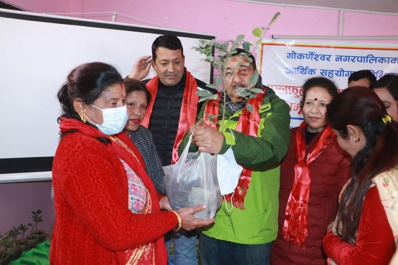 गोकर्णेश्वर  ९ मा फलफूलको बिरुवा बितरण तथा अभिमुखीकरण कार्यक्रम सम्पन्न