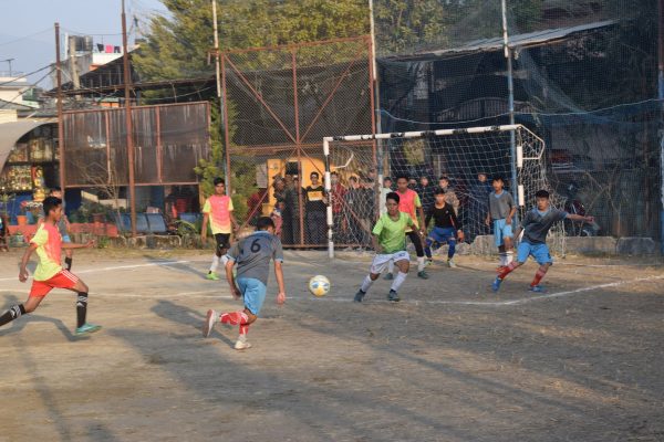 पाँचौ चक्र बहादुर स्मृति अन्तर बिध्यालय छात्र फुटबल प्रतियोगितामा अरुणाेदय माबी सेमिफाइनलमा