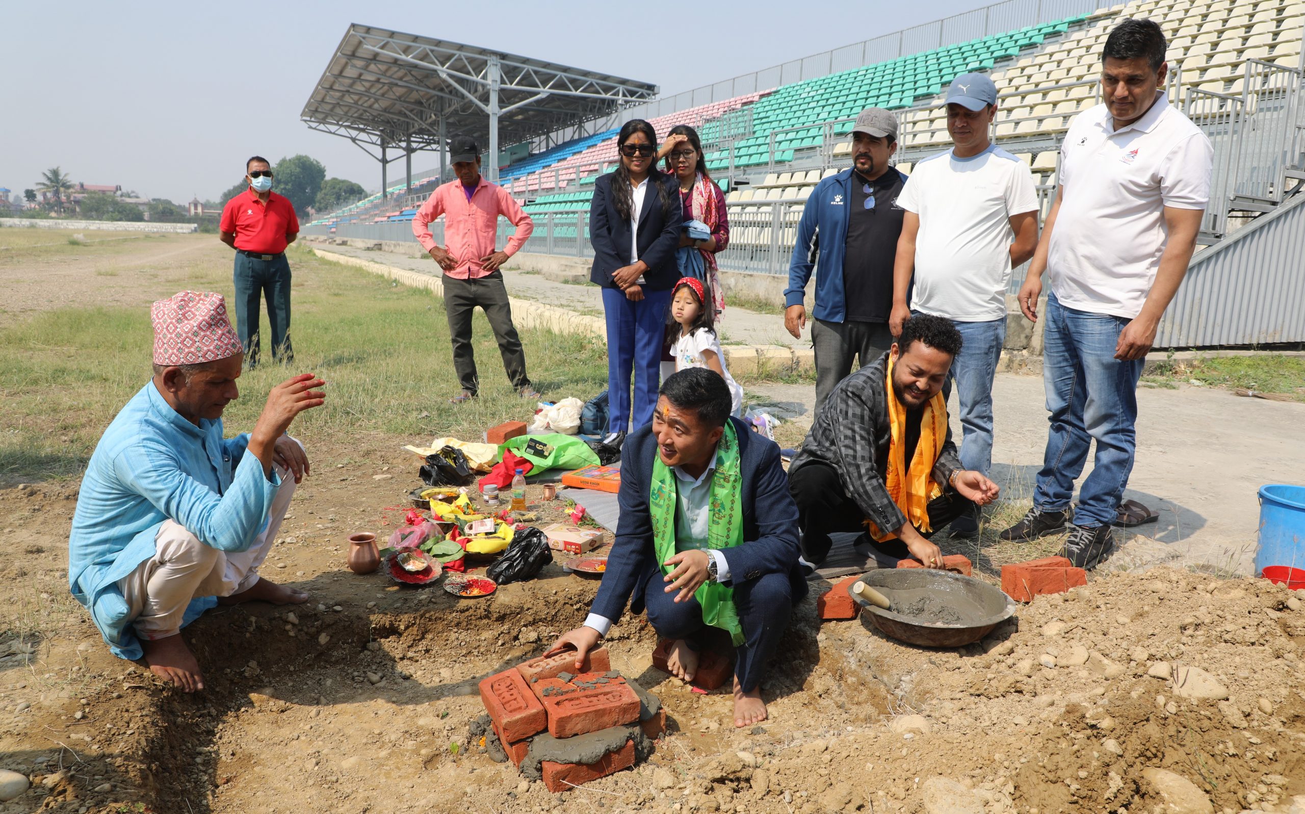 नेपालगन्ज रंगशालामा सिन्थेटिक ट्रयाकको शिलान्यास