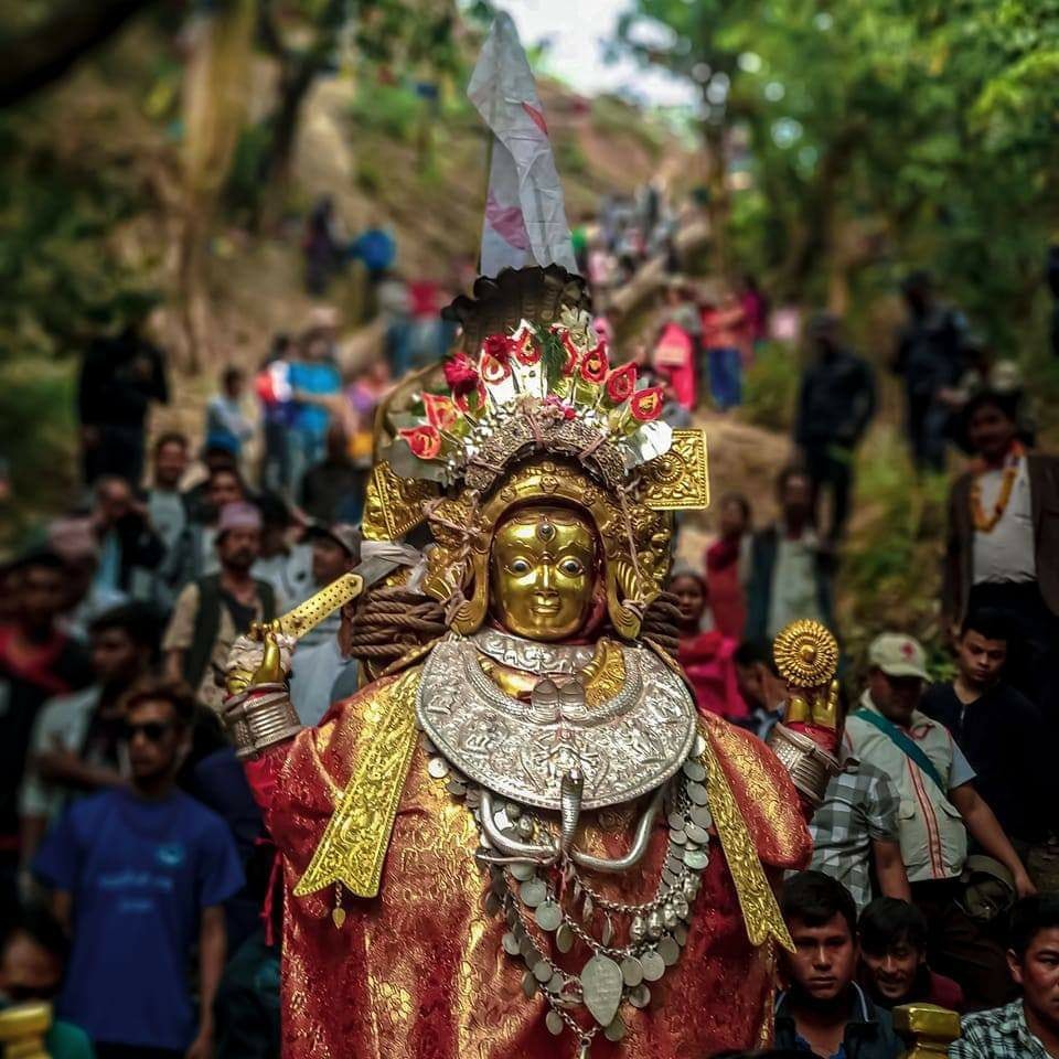 शंखरापुरमा ८ रात ९ दिन सम्म चल्ने बज्रयोगिनी माइको जात्राको तयारी  अन्तिम चरणमा