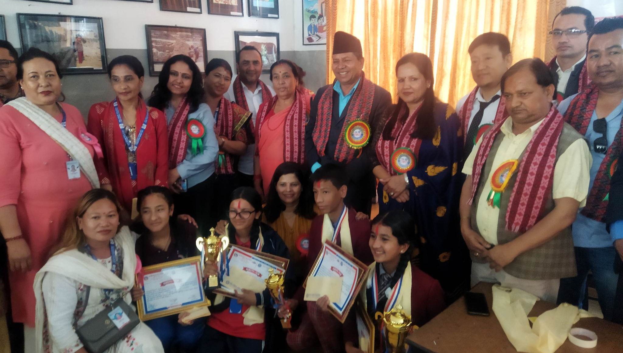 बुढानिलकण्ठ-१२ को बाल वक्तृत्वकला प्रतियोगितामा घटराज र काठमाण्डौ विद्यालयलाई पुरस्कार