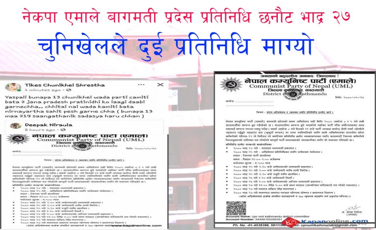 बुढानिलकण्ठमा प्रदेस प्रतिनिधि छनौटको माहोल तात्यो : चुनिखेलले दुई प्रतिनिधि माग्यो