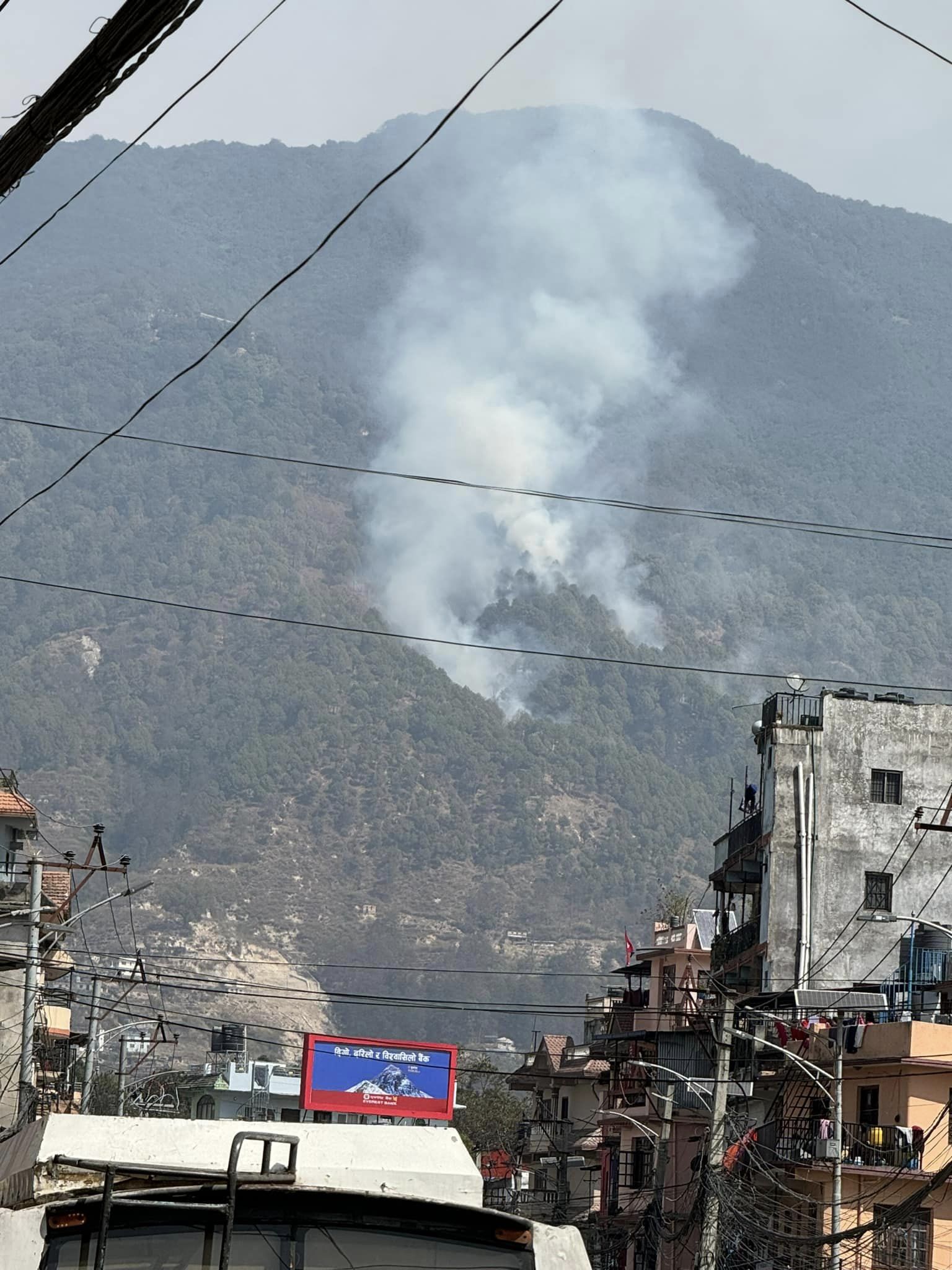 बुढानिलकण्ठ -१ तौलुंग क्षेत्रको जंगलमा आगलागी