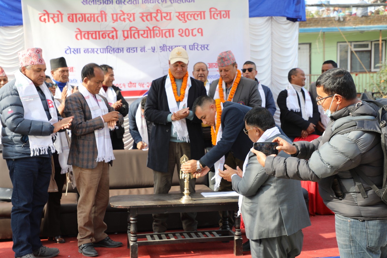 तेक्वान्दो लिगमा शुभम र सोनामलाई स्वर्ण