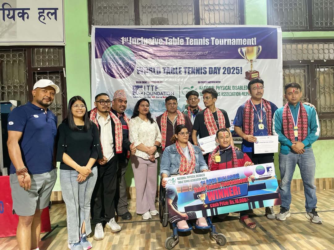 पारा खेलाडी स्विकृतीलाई चौथो स्थान