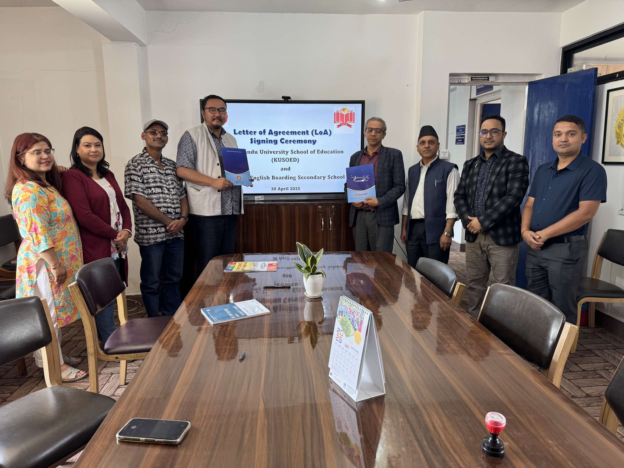 तिरुपति सेकेन्डेरी स्कुल/कलेज र काठमाडौं विश्वविद्यालय बिच विद्यार्थीहरुको शैक्षिक सुधार र शिक्षकहरुको क्षमता विकास सम्झौता