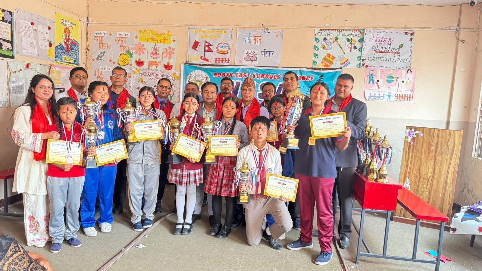बोधिसदन सेकेण्डरी विद्यालयमा NESA को हस्तलेखन तथा चित्रकला प्रतियोगिता सम्पन्न