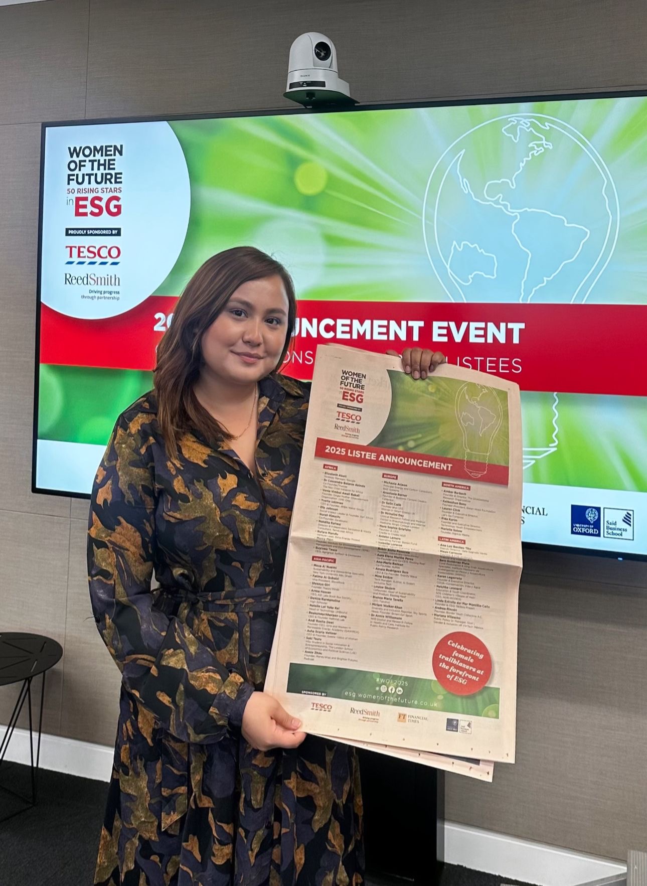 ह्याप्पी माइन्ड्स’की संस्थापक श्रीया गिरी लन्डनमा सम्मानित