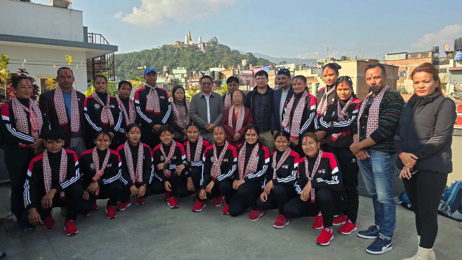 महिला कबड्डी विश्वकप खेल्ने नेपाली टोलीलाई एनओसीको विदाइ