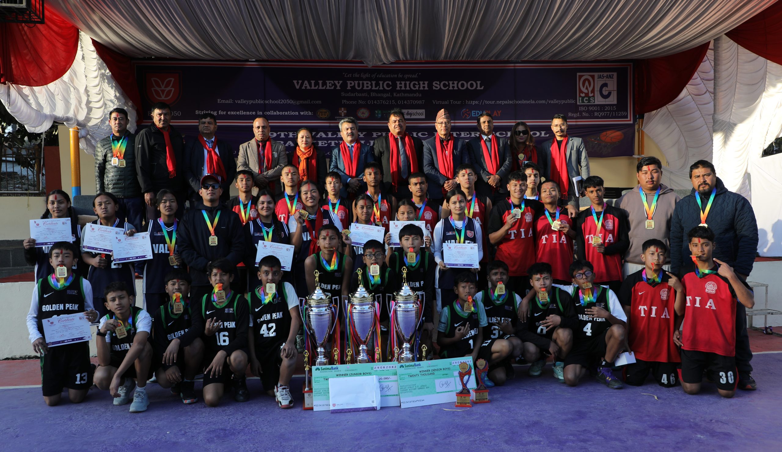 आयोजक भ्याली पब्लिक, टीआईए र गोल्डेनपिक च्याम्पियन