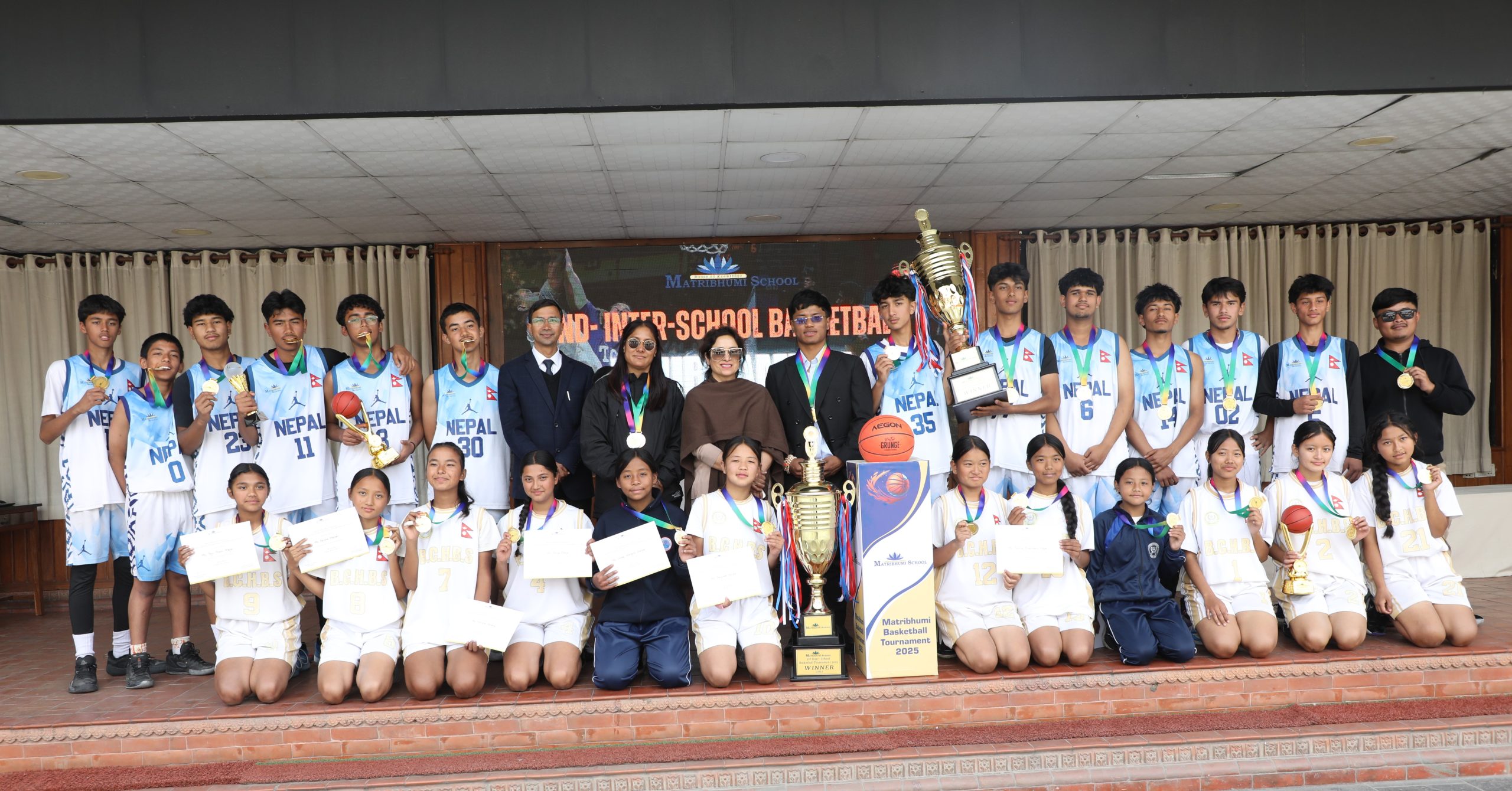 दोश्रो मातृभूमि कप अन्तरविद्यालय बास्केटबलमा बौद्ध चिल्ड्रेन हेभेन र मातृभूमि ‘ए’ च्याम्पियन बने