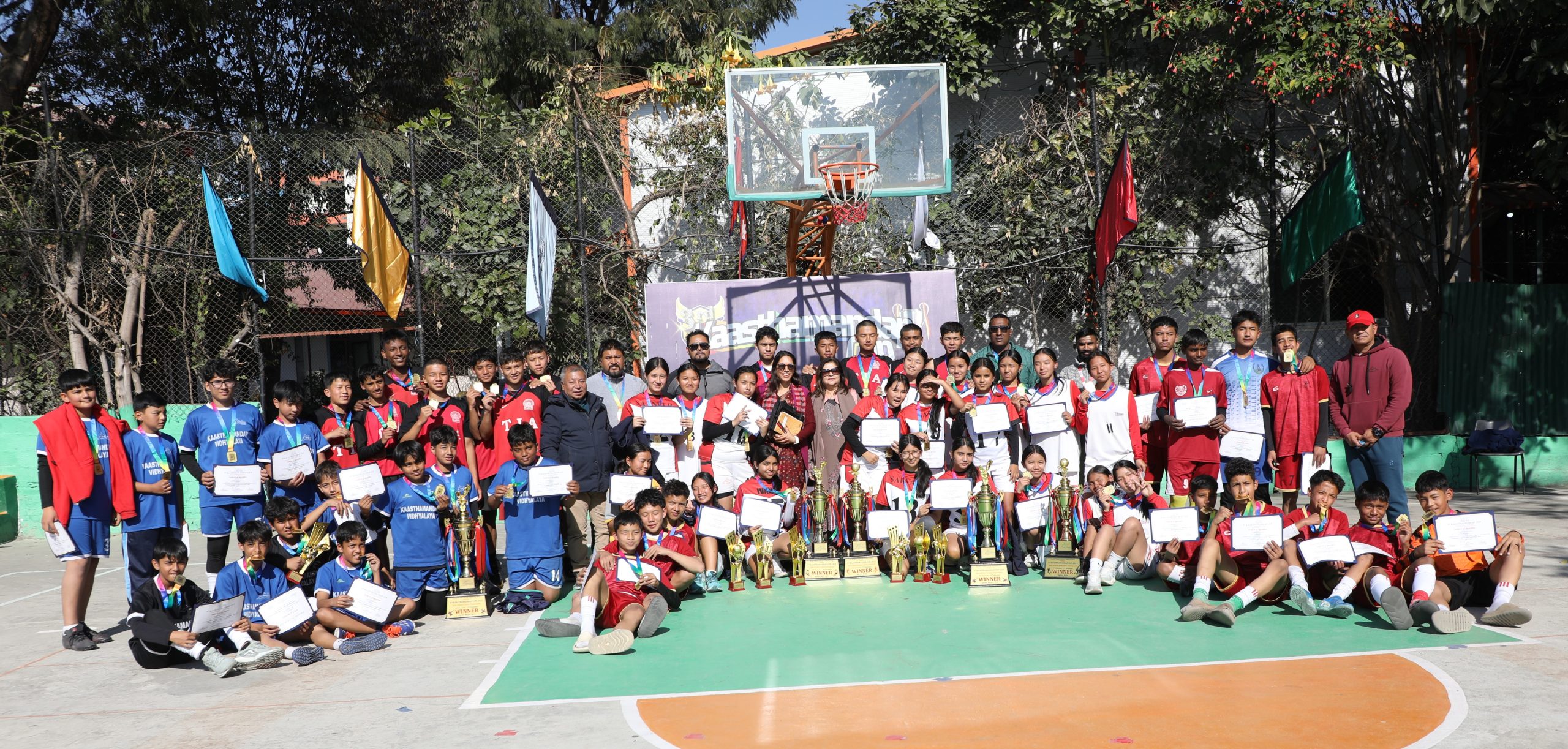 काष्ठमण्डप कपमा टीआईए, दीक्षालय,काष्ठमण्डप, वेदव्यास र रातो बंगला च्याम्पियन