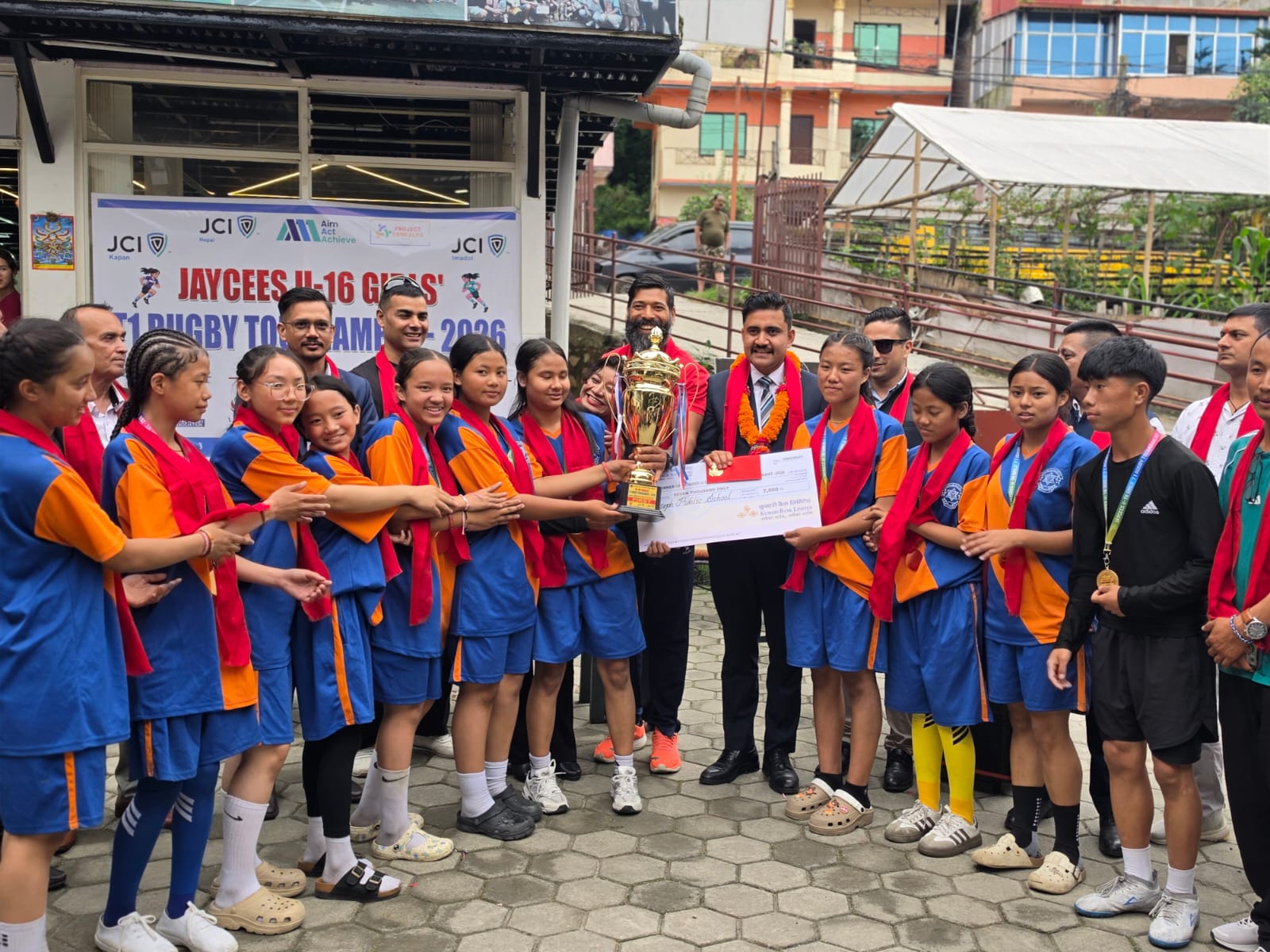 जेसीआई यू–१६ गर्ल्स टी–१ रग्बी प्रतियोगिता सम्पन्न